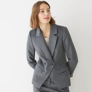 NWT jcrew gray flannel blazer
